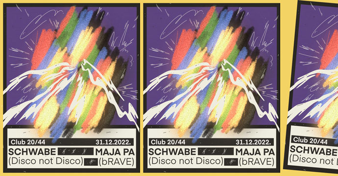 Doček Nove 2023. godine u klubu 20/44 gde će nastupiti DJ-evi Maja Pa i Schwabe.