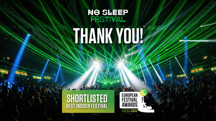 No Sleep festival u finalu za Evropske festivalske nagrade EFA 2022. godine