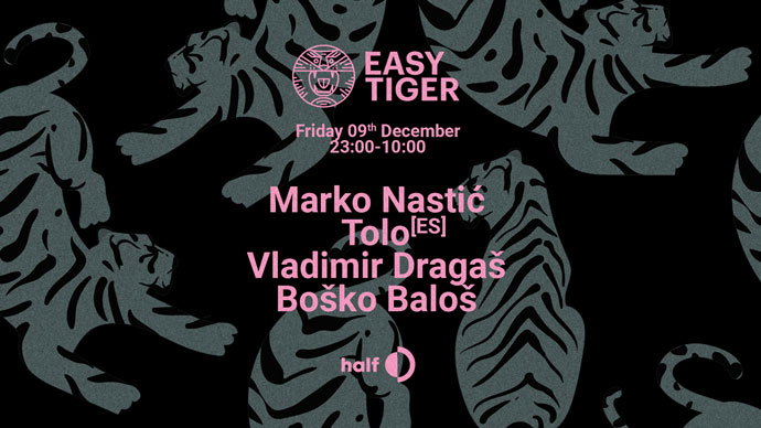 Tolo će nastupiti u klubu half na Easy Tiger žurci 9. decembara 2022