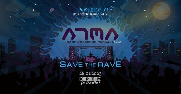 Psytrance DJ ATMA Live nastupiće SAVE the RAVE događaju u KPTM-u 28. januara 2023. godine.