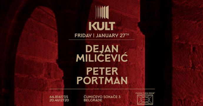 DJ-evi Dejan Milićević i Peter Portman u klubu Kult 27. januara 2023. godine.