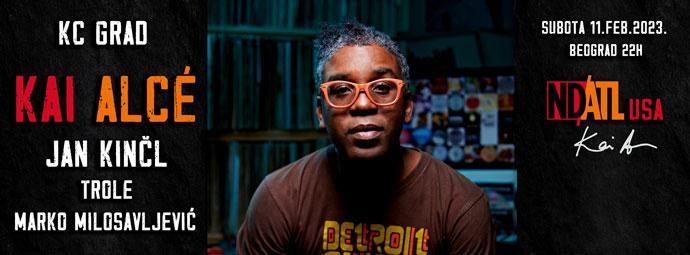 Kai Alcé, Marko Milosavljević, Jan Kinčl i Trole u KC Gradu 11. februara. 2023. godine.