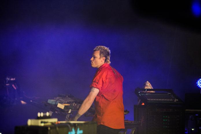 Liam Howlett iz grupe The Prodigy na bini EXIT festivala.