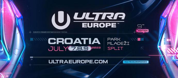 Ultra Europe od 07. do 09. jula 2023. godine u Splitu u Hrvatskoj.