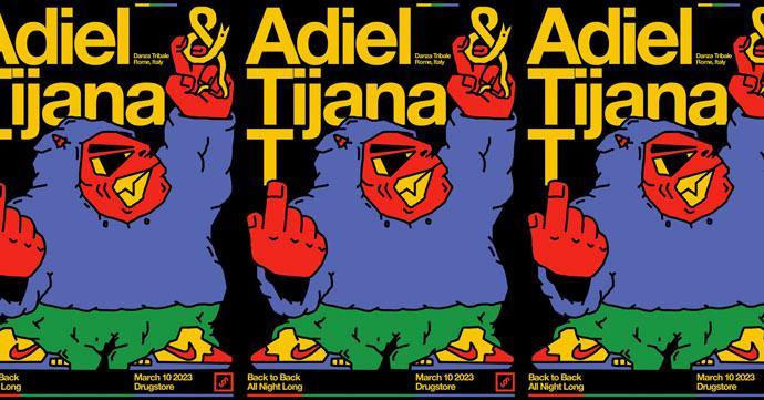 Adiel b2b Tijana T All Night Long u klubu Drugstore 10. marta 2023. godine.