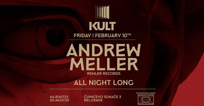 Andrew Meller All Night Long u klubu Kult 10. februara 2023. godine.