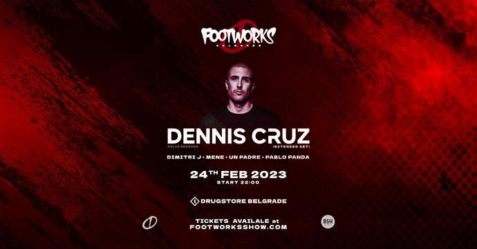 DJ i producent Dennis Cruz na Footworks Show žurci u klubu Drugstore 24. februara. 2023. godine.