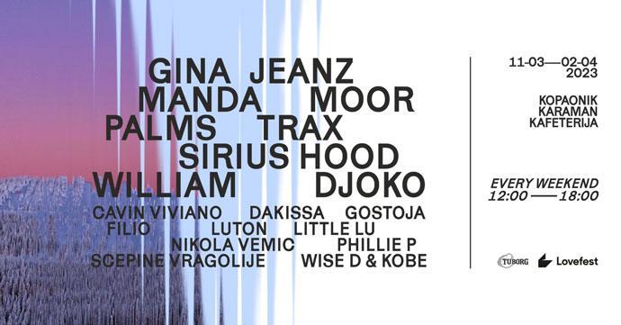 Lovefest žurke u Kafeteriji na Kopaoniku u aprilu i maju 2023. godine.