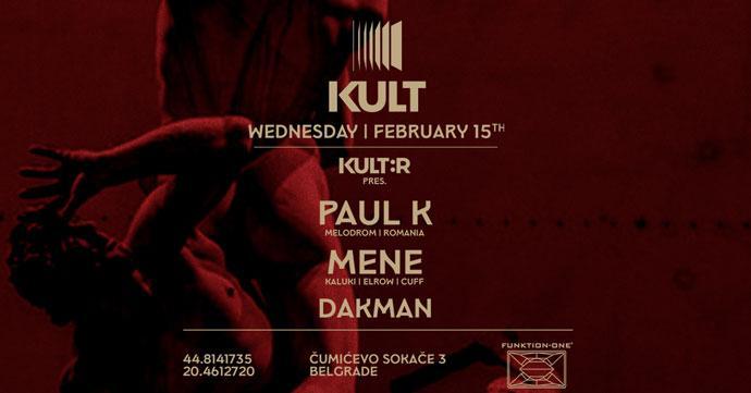 Paul K, Mene i Dakman u Clubu Kult 15. februara 2023. godine.