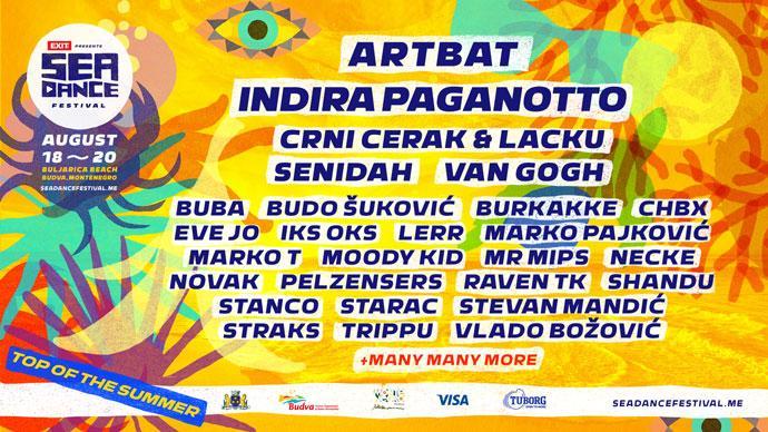 Sea Dance festival 2023 prva objava Line Up-a.