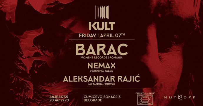 DJ Barac u Clubu Kult 07. aprila 2023. godine.