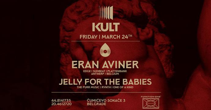 Eran Aviner će nastupiti u Clubu Kult 24. marta 2023. godine uz Progresivna Suza ekipu.Club Kult