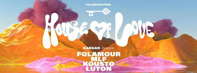 Folamour i njegova House Of Love žurka u Hangaru Luke Beograd 11. marta 2023. godine.