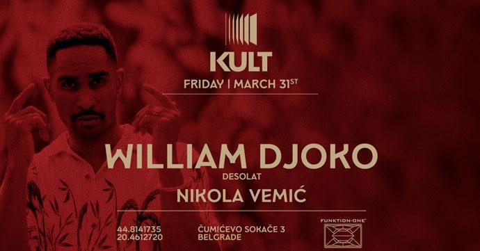 DJ William Djoko u Clubu Kult 31. marta 2023. godine.