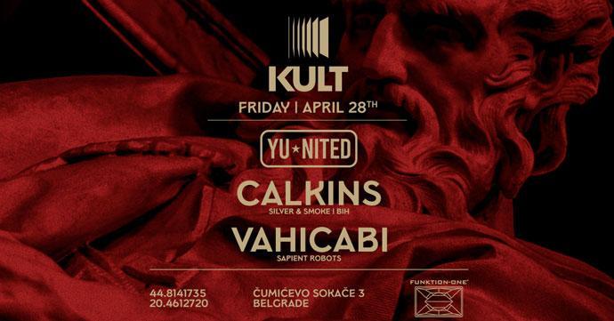 Calkins i Vahicabi na YU Nited žurci u Clubu Kult 28. aprila 2023. godine.