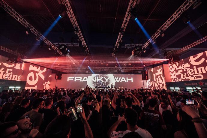 DJ Franky Wah na Heineken Silver žurci u Hangaru Luke Beograd31. marta 2023. godine. Fotograf: Benny - Take A Moment.