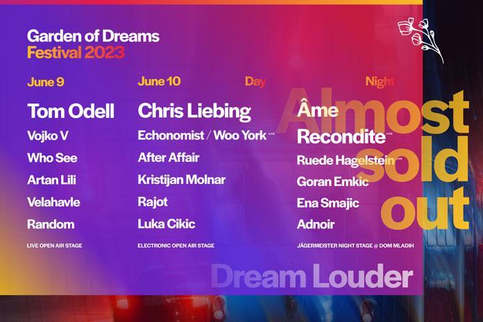 Garden of Dreams Festival 2023 i skoro rasprodate early bird karte.