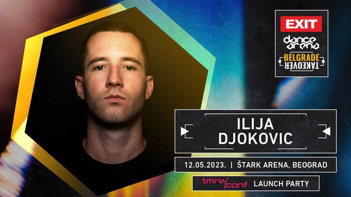 Ilija Djokovic na EXIT Dance Arena Belgrade Takeover događaju u beogradskoj Areni.
