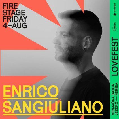 Enrico Sangiuliano stiže na Lovefest 2023.