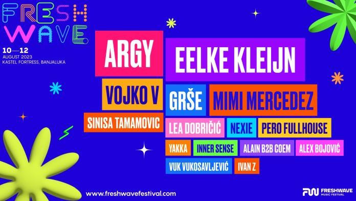 Freshwave festival lineup 2023 Banja Luka