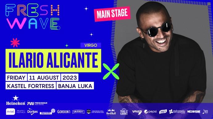 Ilario Alicante će nastupiti na Freshwave festivalu 2023 u Banja Luci.