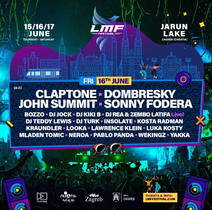 LMF festival 2023 dan drugi Line Up (spisak izvođača).