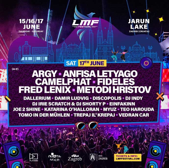 LMF festival 2023 dan treći Line Up (spisak izvođača).