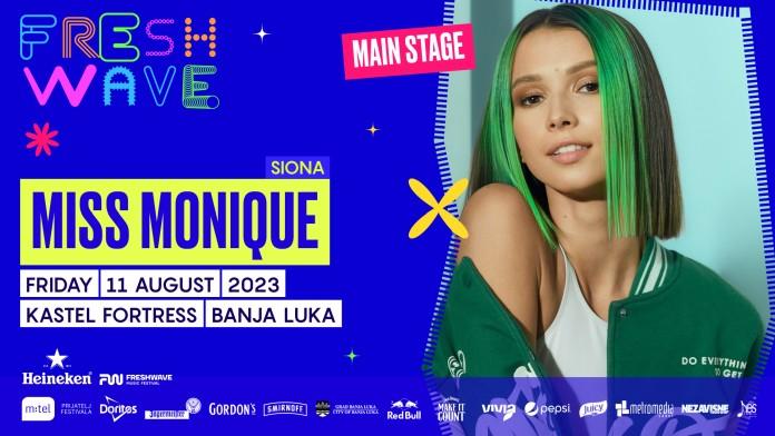 Miss Monique će nastupiti na Freshwave festivalu 2023 u Banja Luci.