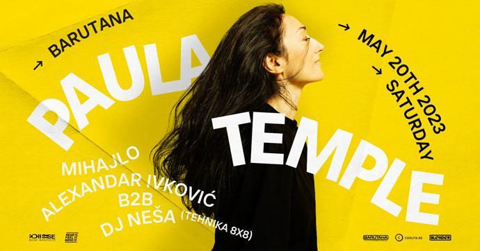 Paula Temple će 20. maja 2023. godine nastupiti u beogradskom klubu Barutana.