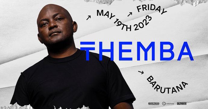 Themba nastupa u klubu Barutana 19. maja 2023. godine.