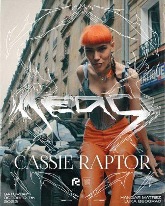 Cassie Raptor će nastupiti na REACT Festivalu 07. oktobra 2023. godine u Hangaru Luke Beograd.