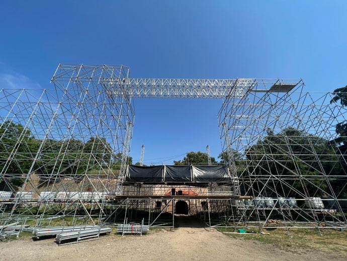 EXIT Dance Arena 2023, izgradnja.