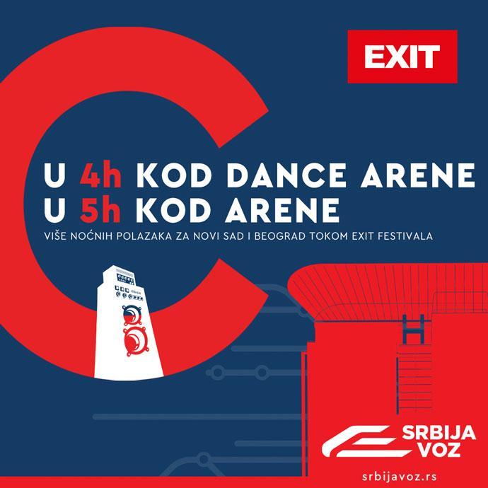 Na EXIT festival 2023 Srija vozom.
