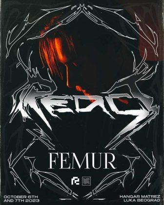 FEMUR će nastupiti na REACT Festivalu 06. i 07. oktobra 2023. godine u Hangaru Luke Beograd.