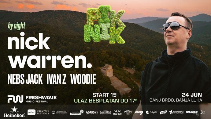 Nick Warren će nastupiti na FreshWave Pikniku 24. juna 2023. godine.