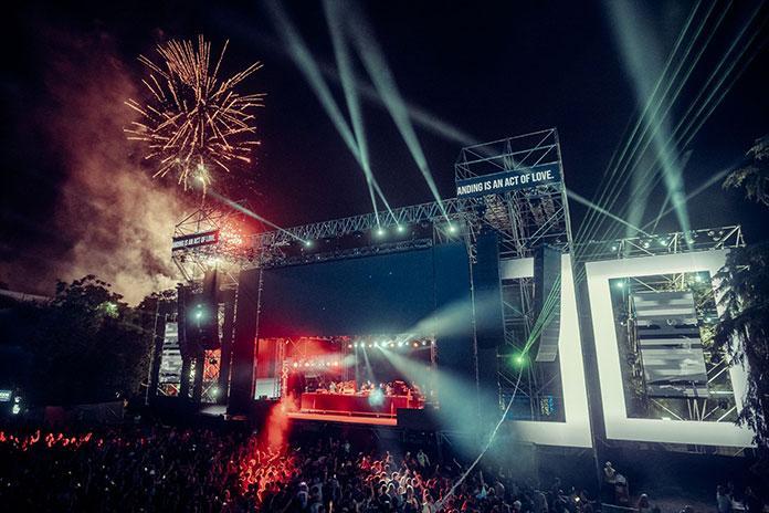 EXIT Dance Arena, vatromet.