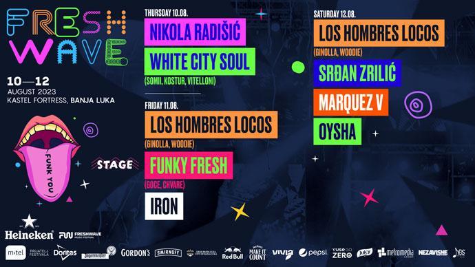 FreshWave festival 2023 Funk You bina.