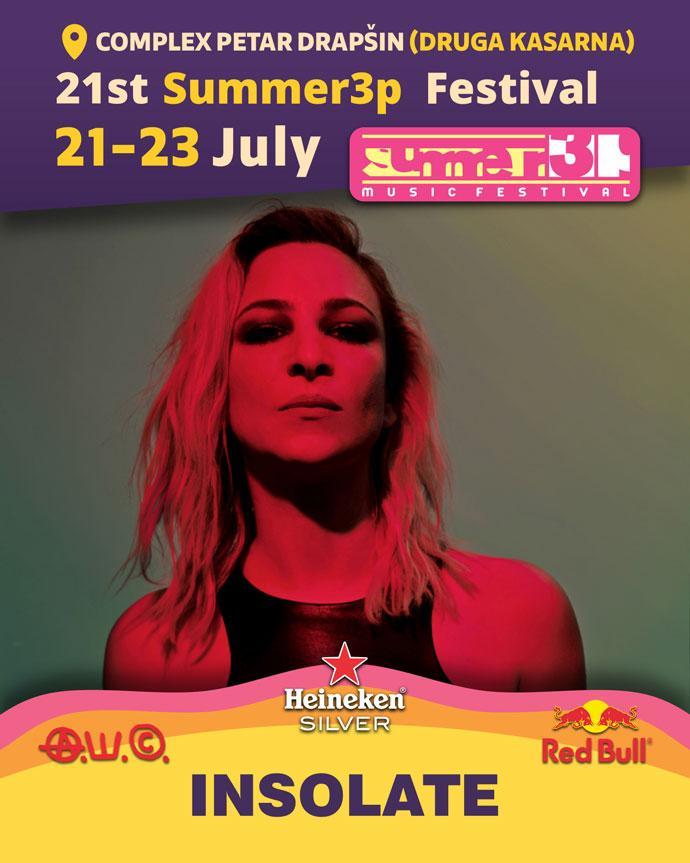 Insolate će nastupiti Summer3p festivalu 2023.