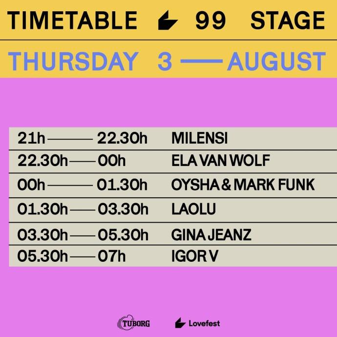 99 stage lovefest 2023