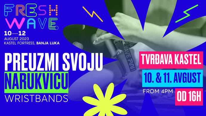 FreshWave festival 2023 - zamena narukvica.