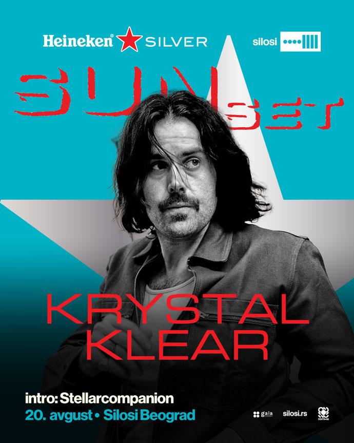 Krystal Klear će 20. avgusta 2023. godine nastupiti na Silosi Sunset Matineeu.