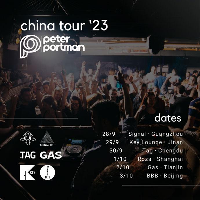 Peter Portman, China Tour 2023 raspored.
