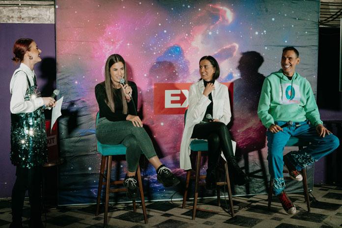 EXIT Echosystem press konferencija na kojoj su učestvovali Lanna i Dušan Kovačević, Beograd 17. oktobar 2023. godine.