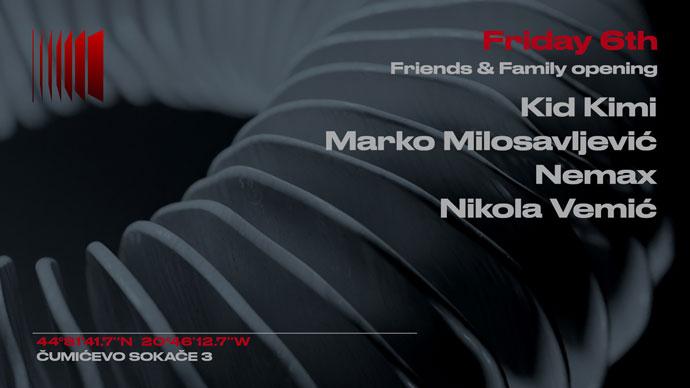 Kid Kimi, Nemax, Marko Milosavljević i Nikola Vemić na otvaranju sezone 2023/2024 Cluba Kult 06. oktobra 2023. godine.