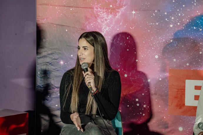 Lanna na EXIT Echosystem konferenciji u prostoru Dim u Beogradu 17.oktobra 2023. godine.