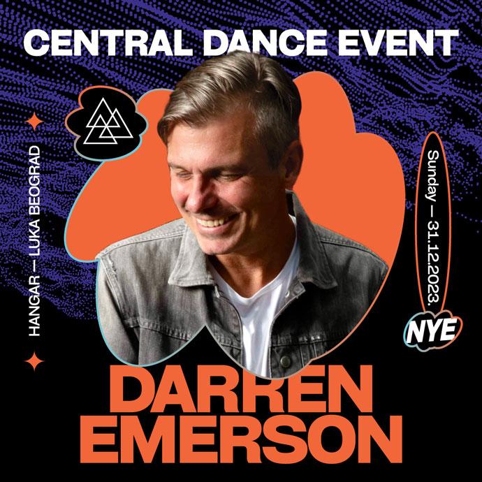 Darren Emerson će nastupiti na Central Dance Eventu 31. decembra 2023. godine.