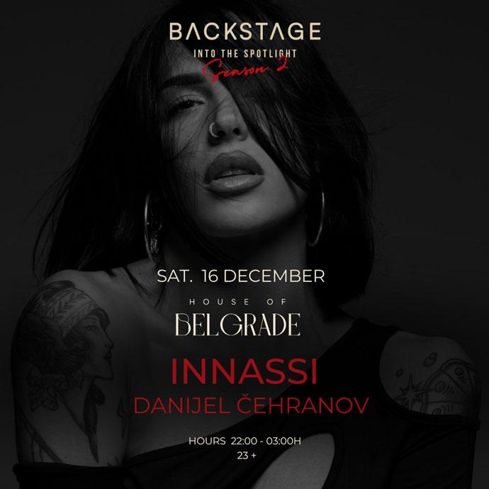 Innassi će nastupiti u Backstage klubu 16. decembra 2023. godine.