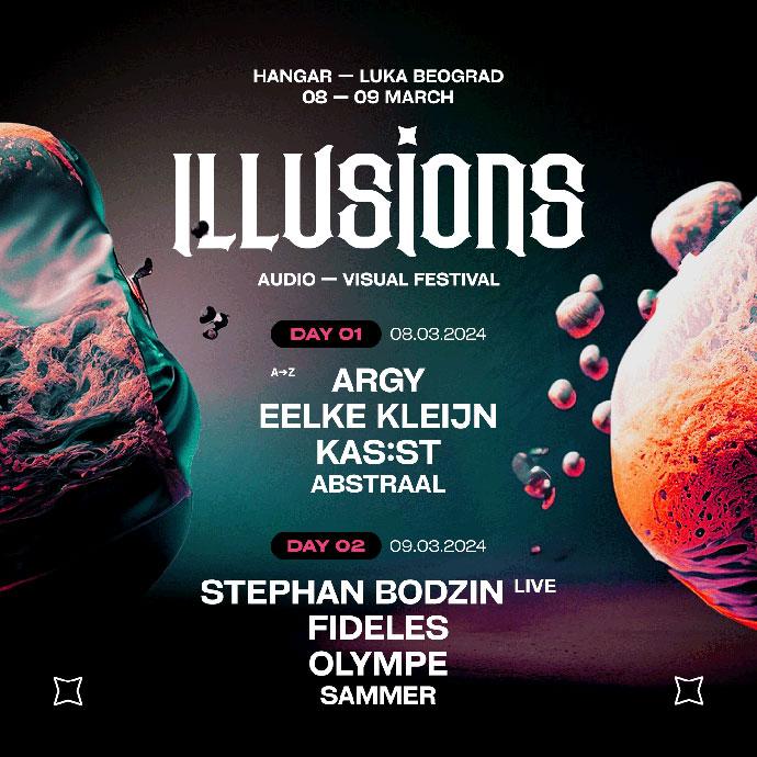 Illusions festival 2024 Line Up, izvođači po danima.