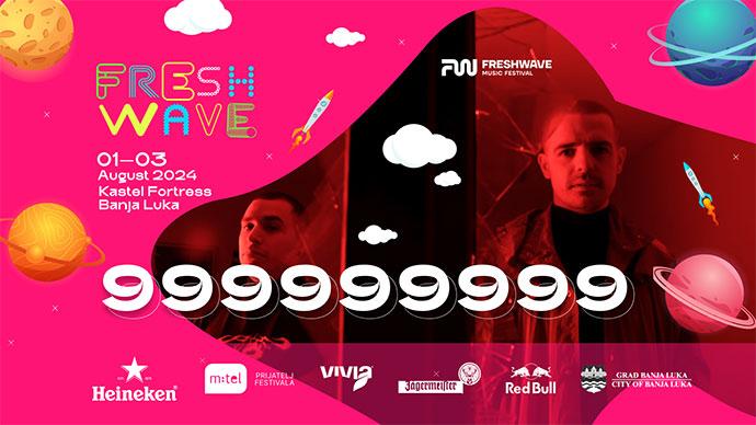 Live DJ duo 999999999 će nastupiti na Freshwave festivalu 01. avgusta 2024. godine.