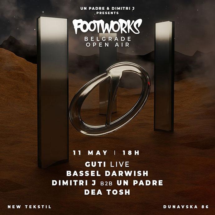 Footworks Show na kome će 11. maja 2024. godine nastupiti Guti Live u New Tekstil prostoru.